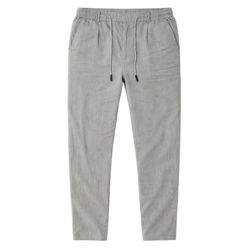 Herren Hose mit geradem Bein und Kordelzugbund