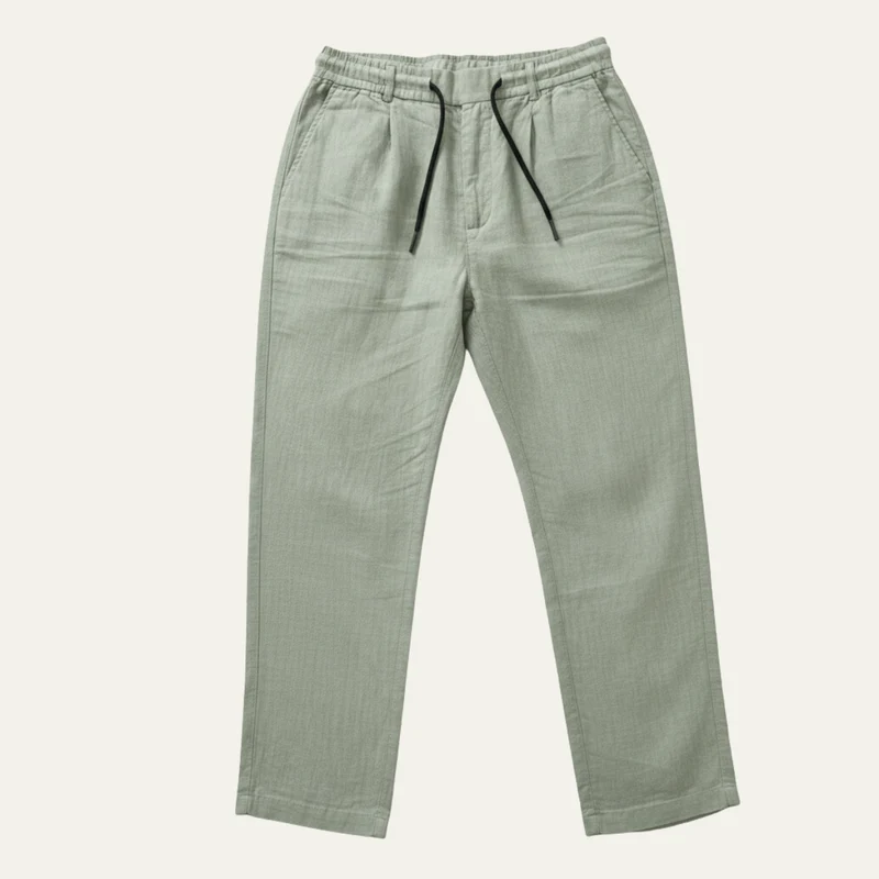 Herren Hose mit geradem Bein und Kordelzugbund