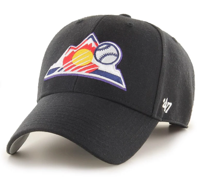 '47 Brand Unisex Colorado Rockies Unisex-Mütze – Schwarz