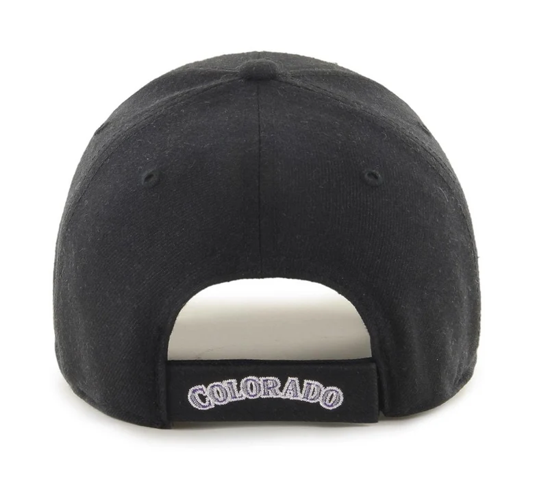 '47 Brand Unisex Colorado Rockies Unisex-Mütze – Schwarz