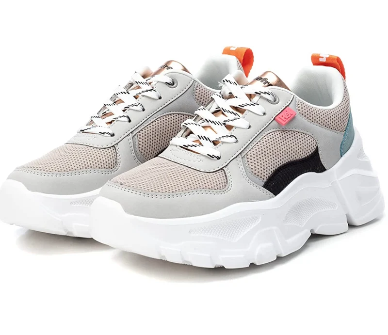 Refresh Modische Damen-Sneaker – Grau