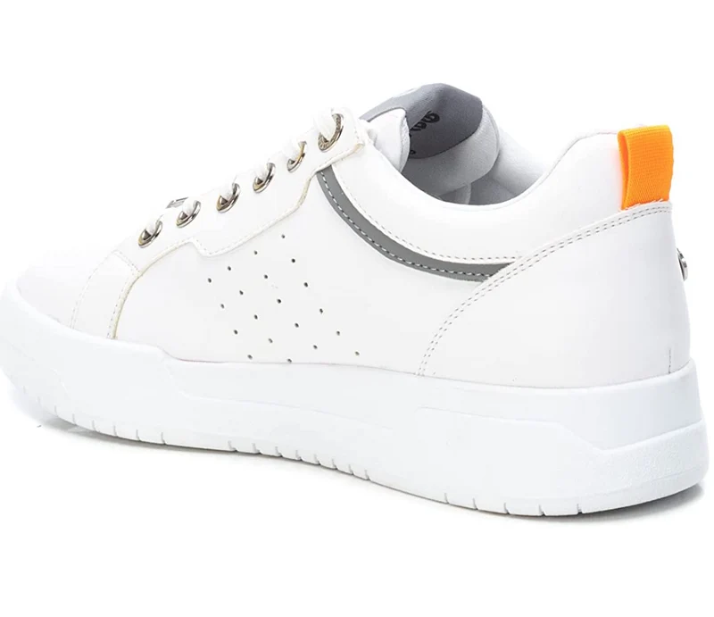 Refresh Modische Damen-Sneaker – Weiß/Orange