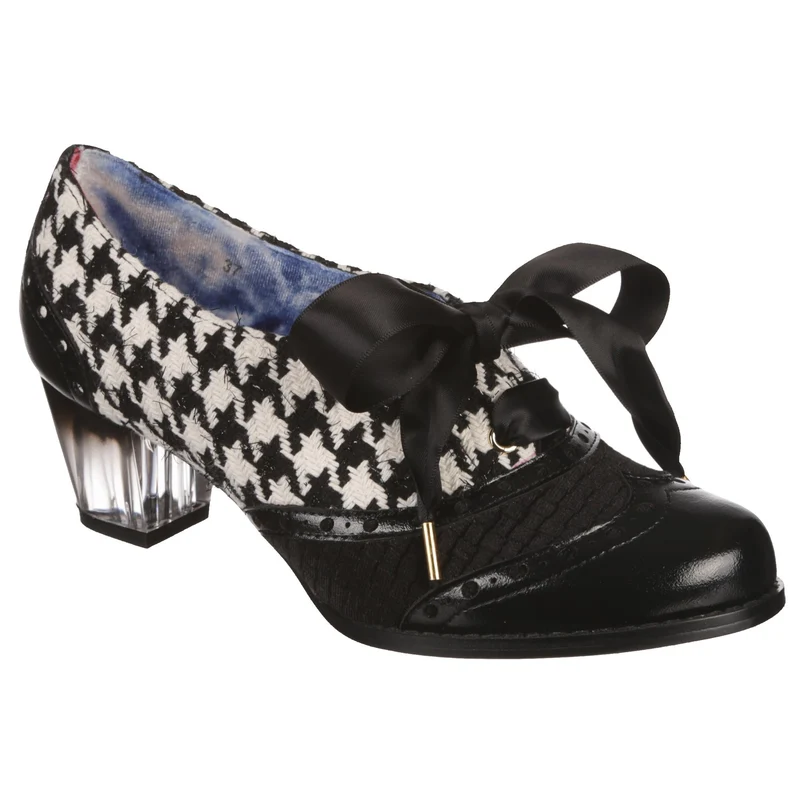 Irregular Choice Damen Corporate Beauty Mid Heel - Schwarz / Weiß