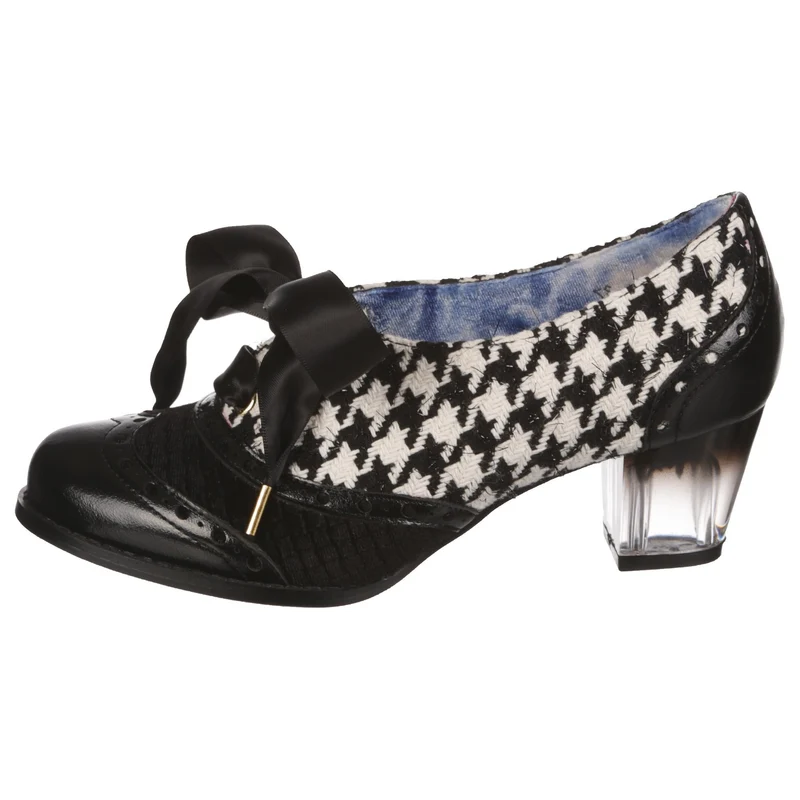 Irregular Choice Damen Corporate Beauty Mid Heel - Schwarz / Weiß