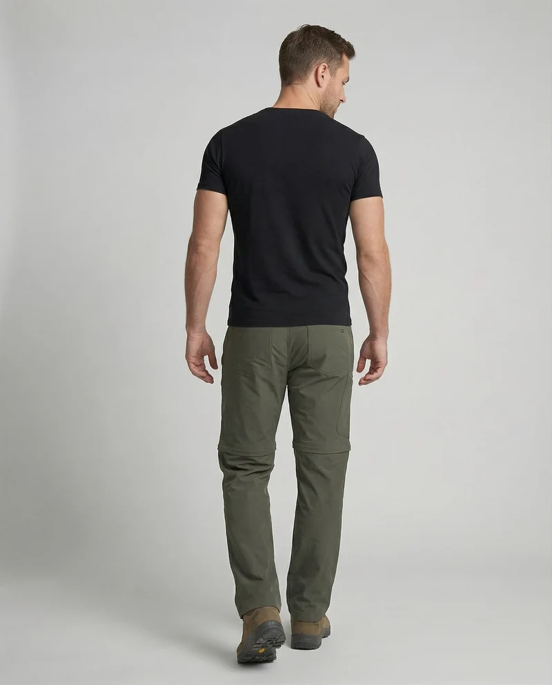 Herren Cargohose mit Reißverschlusstaschen und verstellbarem Bund