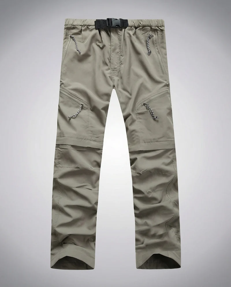 Herren Cargohose mit Reißverschlusstaschen und verstellbarem Bund