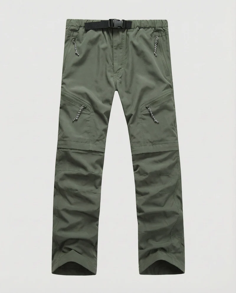 Herren Cargohose mit Reißverschlusstaschen und verstellbarem Bund