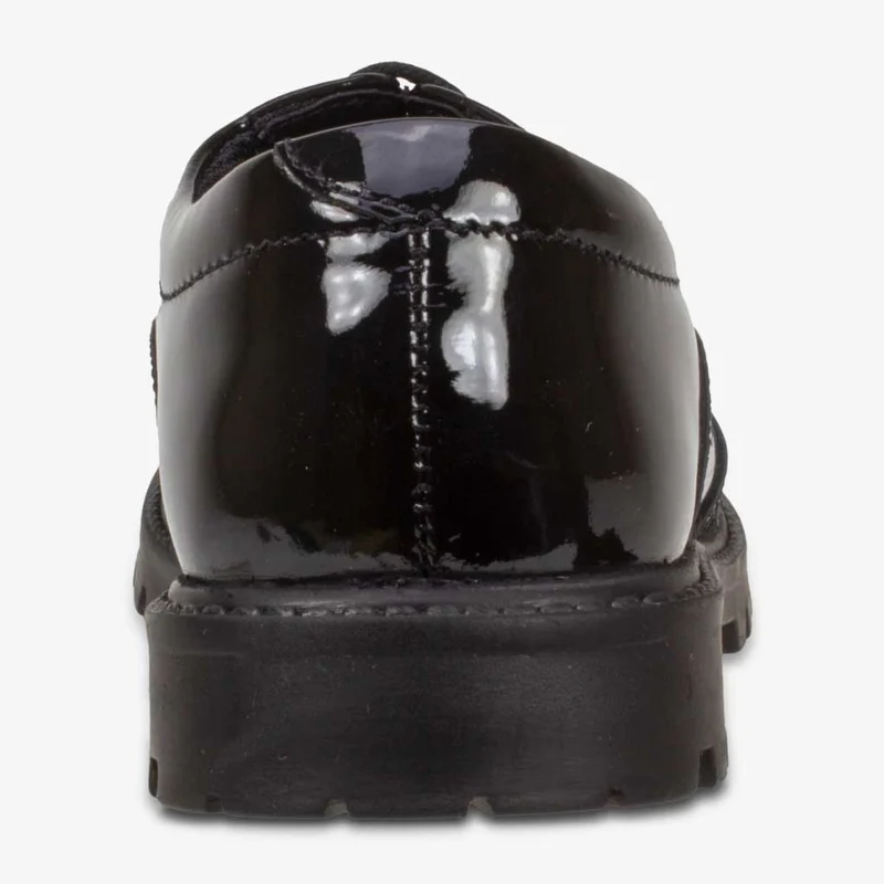 Term Sophia Brogue-Schuhe aus Lackleder für Kinder – Schwarz