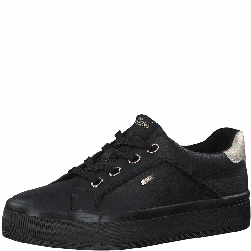 S.Oliver Damenmode-Trainer – Schwarz