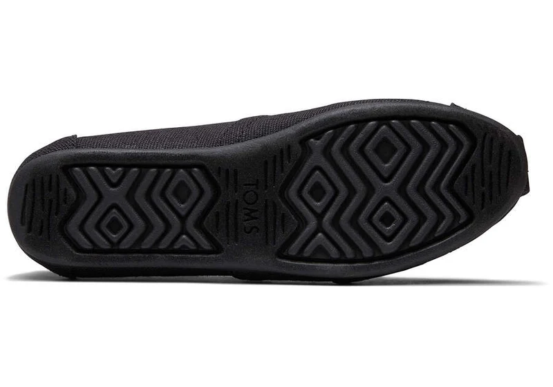 TOMS Schwarz auf schwarzem Alpargata-Espadrille für Damen – Schwarz