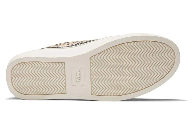 TOMS Damen Alex Cheetah Canvas Trainer – Natur