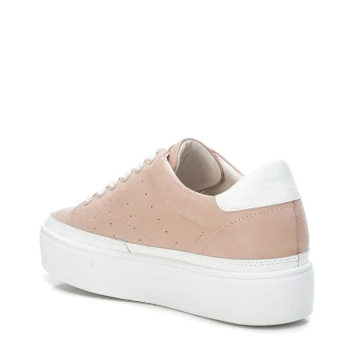 Carmela Plateau-Sneaker aus Leder für Damen – Beige