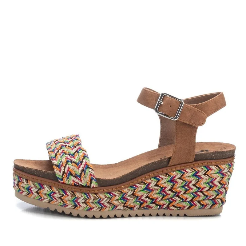 Refresh Plateau-Sandale für Damen – Marineblau