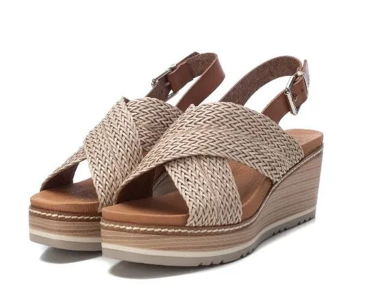 Xti Plateau-Sandale für Damen – Beige