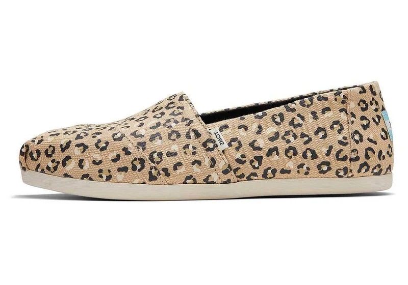 TOMS Damen Alpargata Cheetah Espadrille – Natur