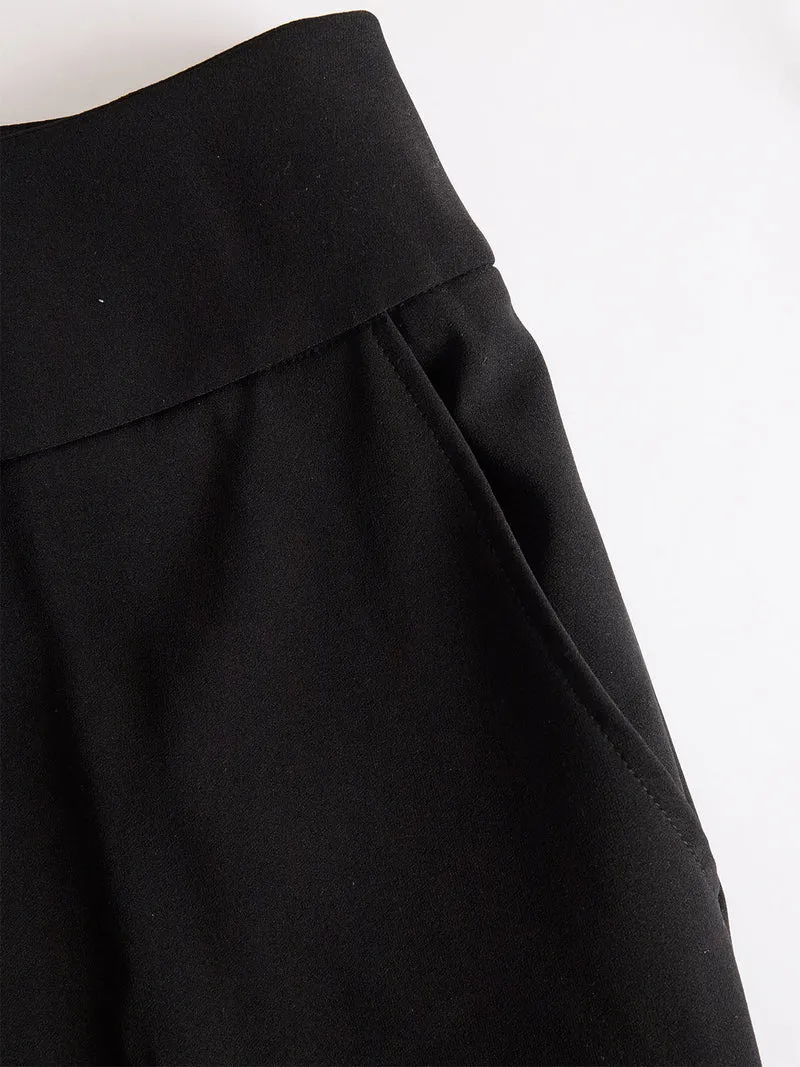 Damen Dreiteiliges Set mit Transparentem Oberteil und Weiter Hose