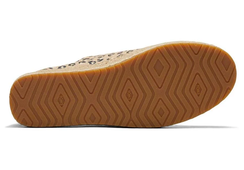 TOMS Cassiah Cheetah Plateau-Espadrille für Damen – Natur