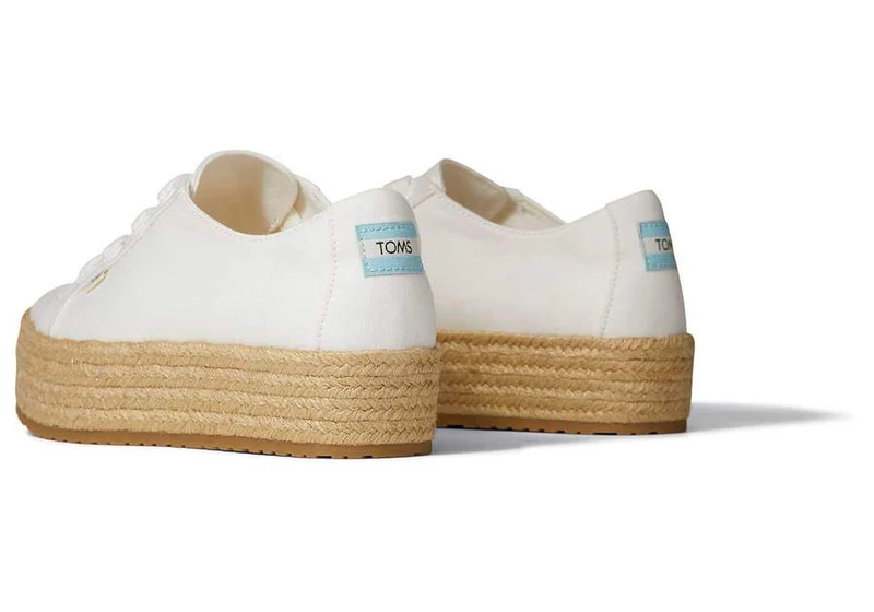 TOMS Cassiah Plateau-Trainer für Damen – Weiß