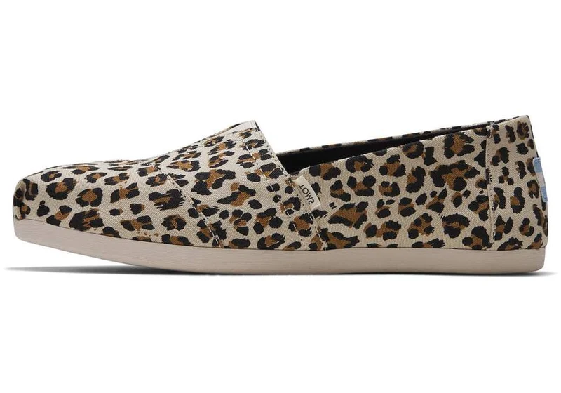 TOMS Damen-Alpargata-Espadrille mit Leopardenmuster – Birke