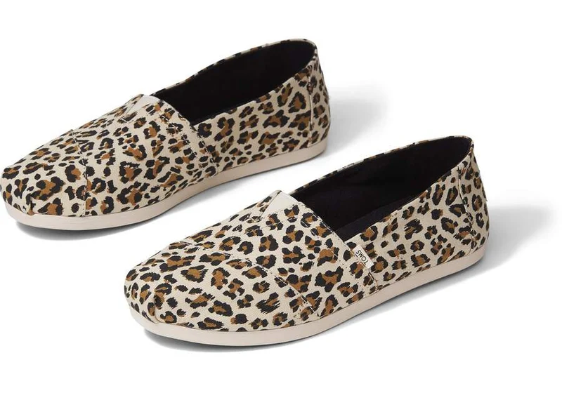 TOMS Damen-Alpargata-Espadrille mit Leopardenmuster – Birke