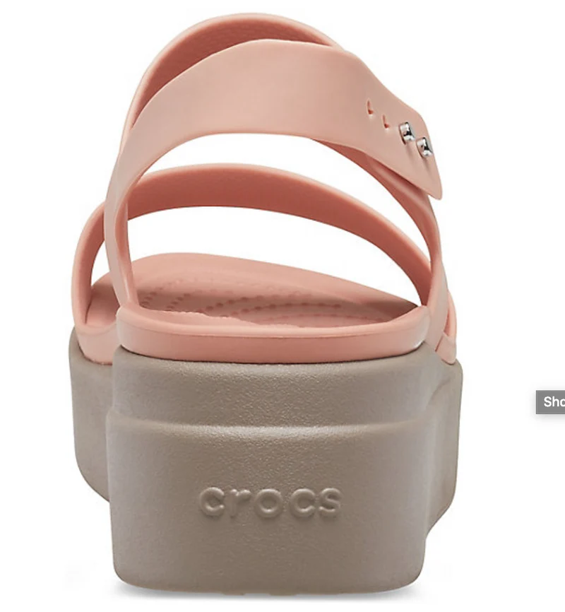 Crocs Damen Brooklyn Low Wedge – Pale Blush / Mushroom