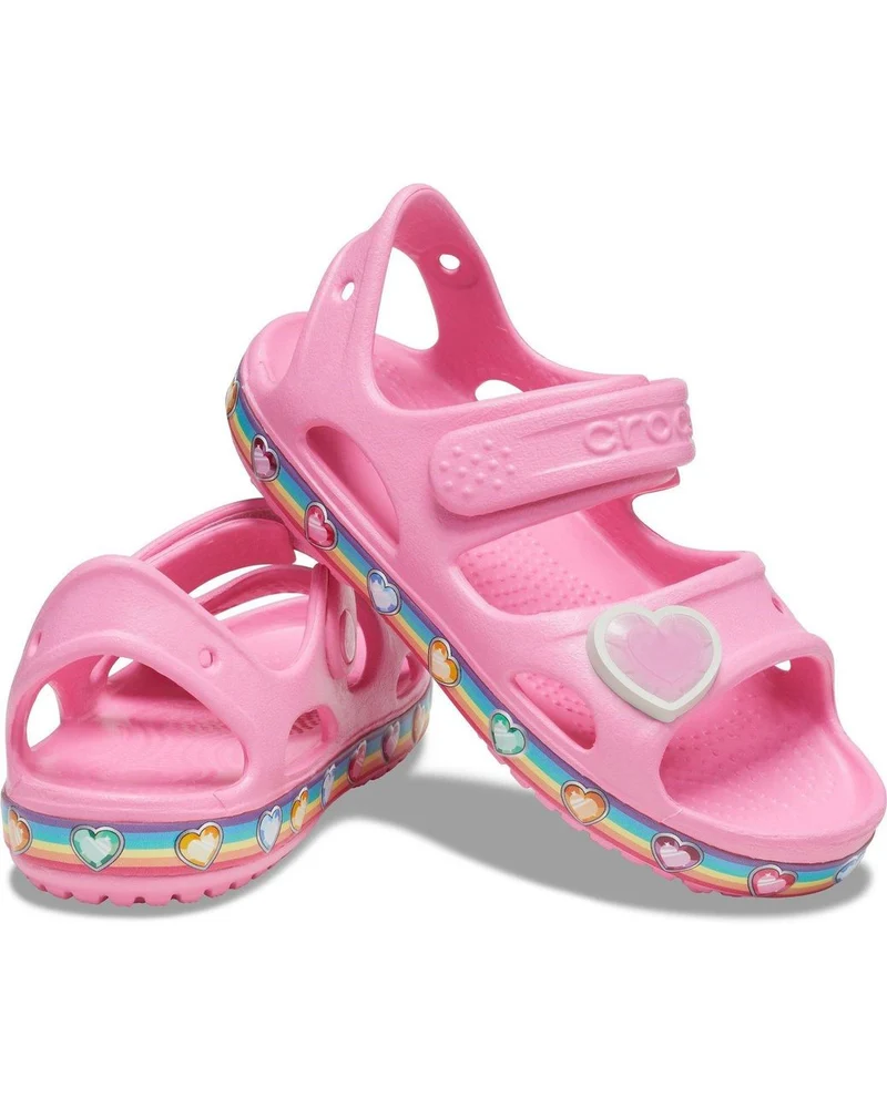 Crocs Kids Fun Lab Rainbow Sandale – Pink Lemonade