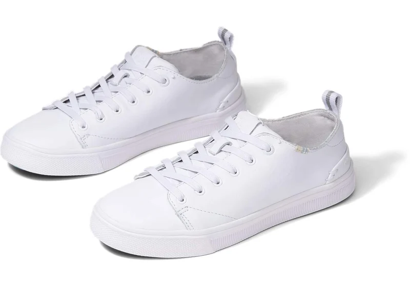 TOMS Herren-Trainer-Lite-Ledersneaker – Weiß
