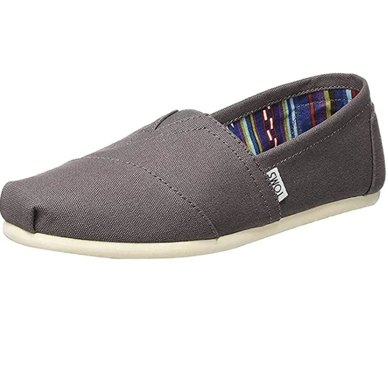 TOMS Klassische Herren-Espadrilles aus Segeltuch – Asche