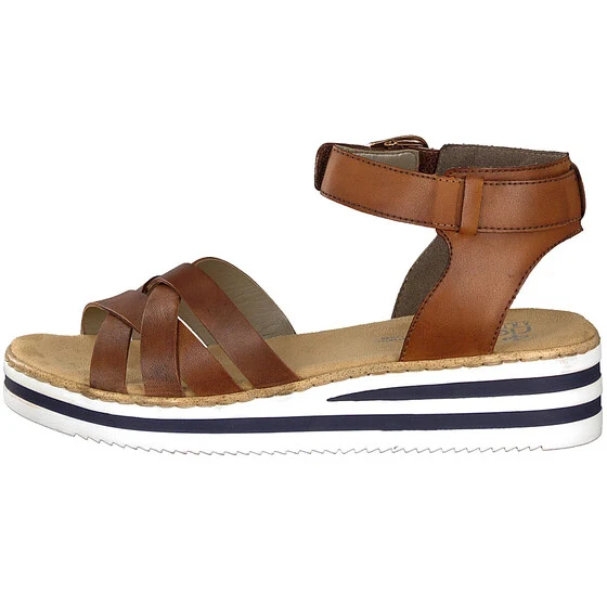 Rieker Damenmode-Sandale – Braun