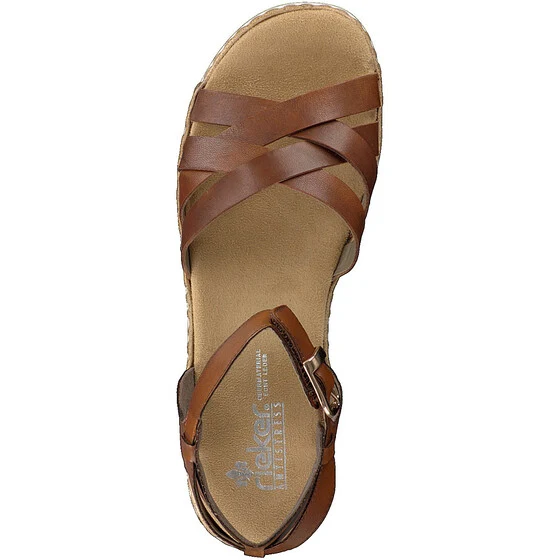 Rieker Damenmode-Sandale – Braun