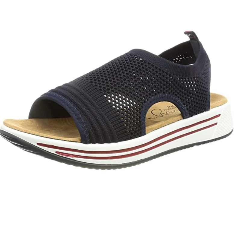 Mustang - Modische Damen-Sandalen aus Mesh - Marineblau