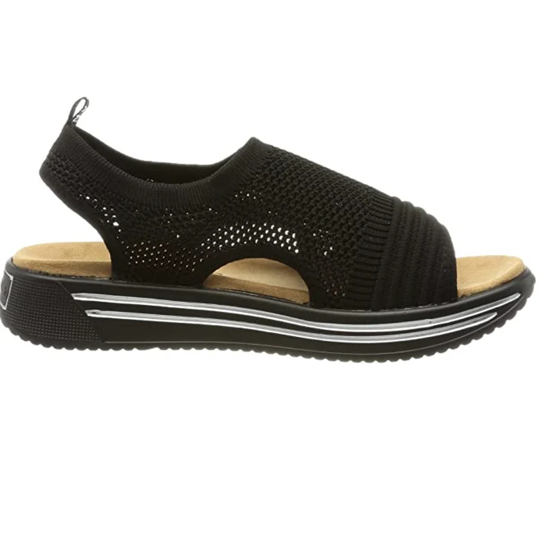 Mustang - Damen-Sandalen aus Mesh - Schwarz
