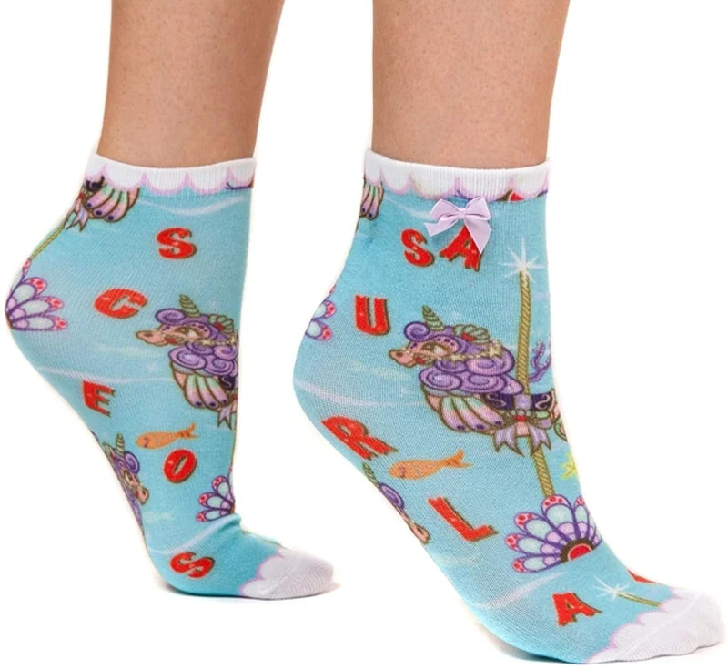 Irregular Choice Seepferdchen-Karussell-Socken