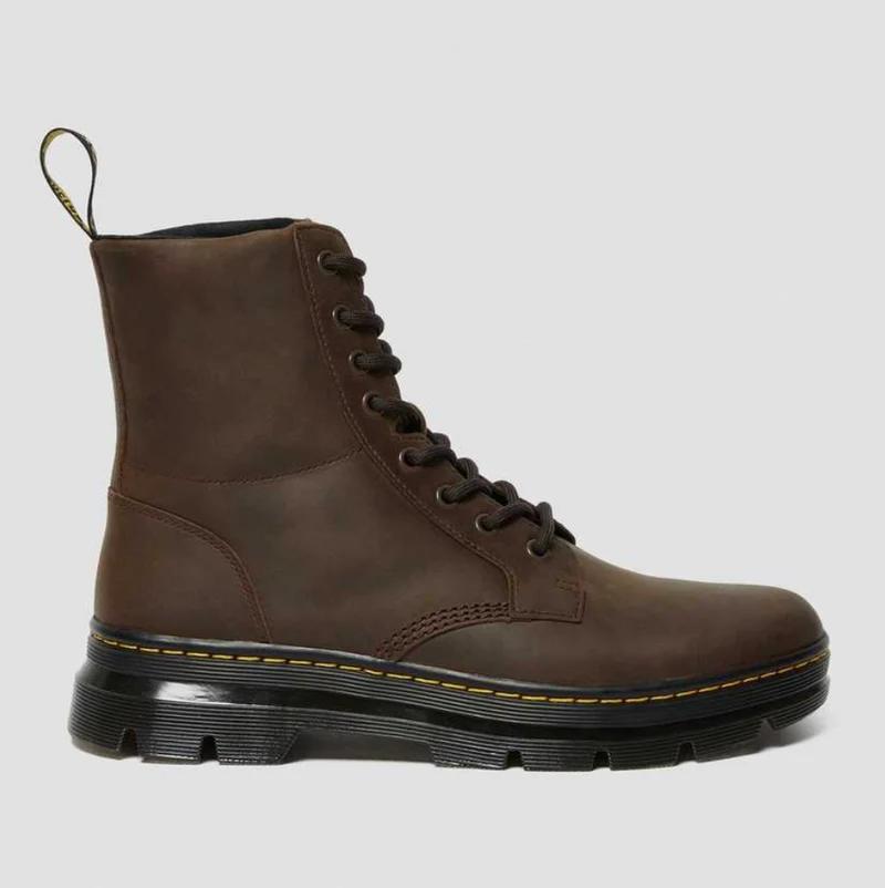 Dr Martens – Combs Lederstiefel – Crazy Horse Brown