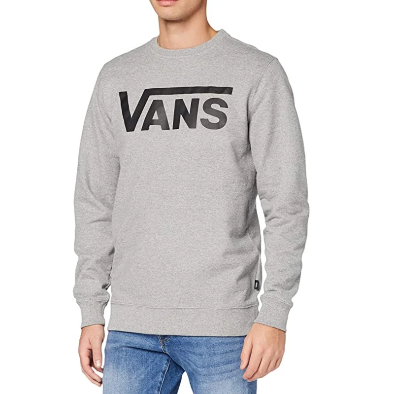 VANS Klassischer Herrenpullover mit Rundhalsausschnitt – Grau