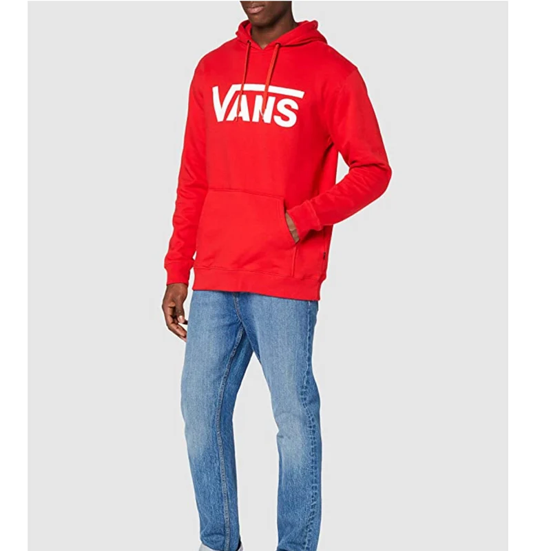 VANS Klassischer Herren-Kapuzenpullover mit Grafik – Rot