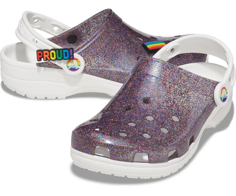 Crocs Pride Translucent Glitter Clog – Lila