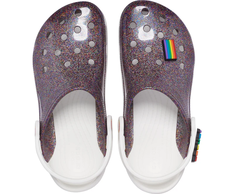 Crocs Pride Translucent Glitter Clog – Lila