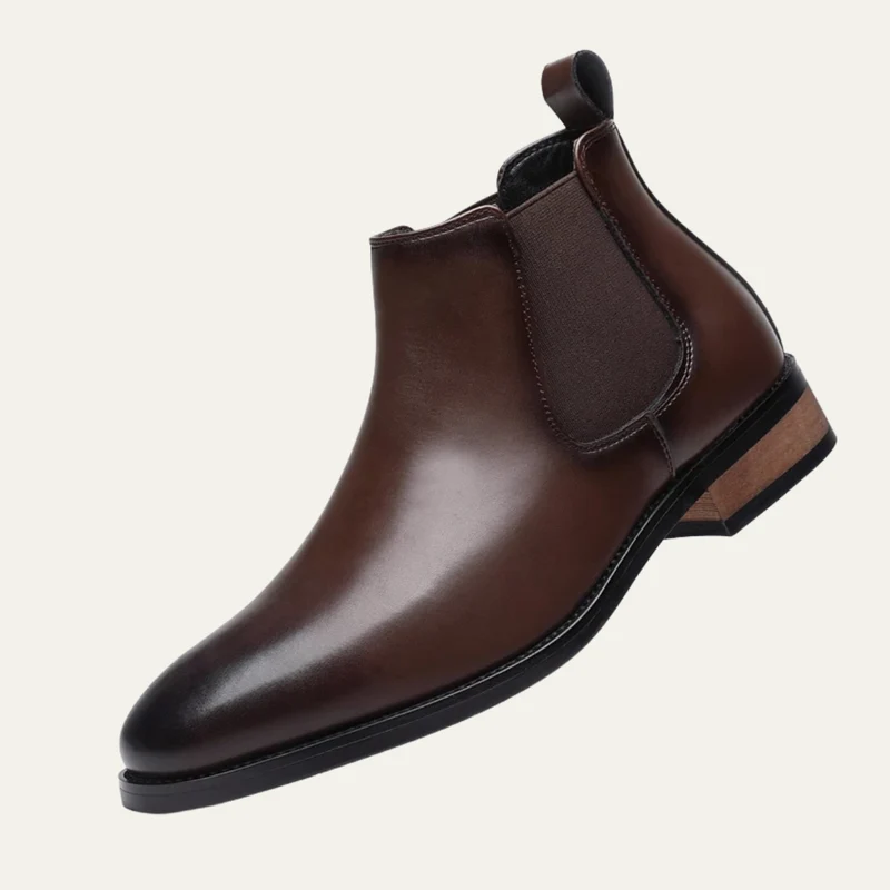 Herren Stiefeletten mit elastischen Seiteneinsätzen und Zuglaschen