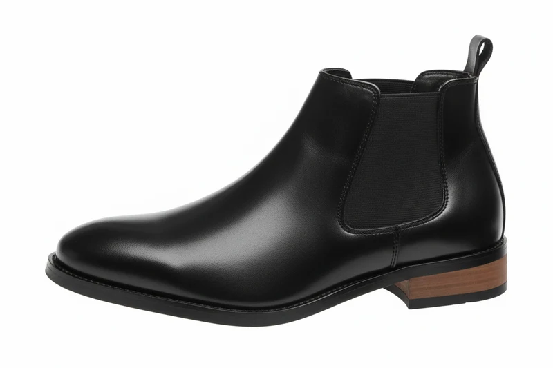 Herren Stiefeletten mit elastischen Seiteneinsätzen und Zuglaschen