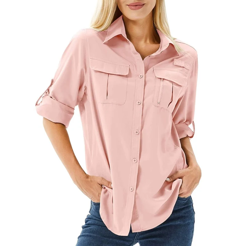 Emilia | Damen Outdoor Hemd UVP 50 Langarm Wanderhemd