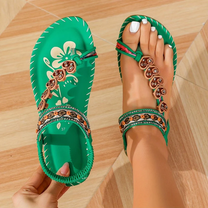 Marie | Damen Orthopädische Flache Knöchelriemen Sandalen