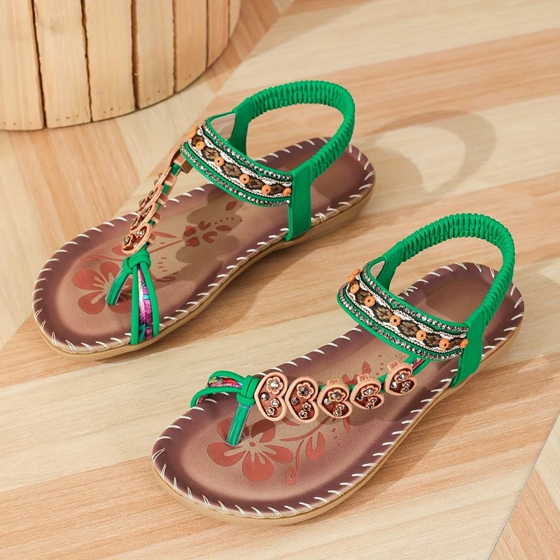 Marie | Damen Orthopädische Flache Knöchelriemen Sandalen
