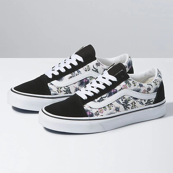 Vans - Old Skool – Damen-Sneaker – Paradise Floral – Orchid White