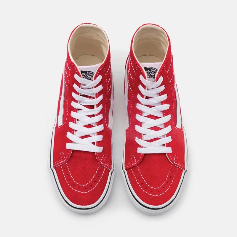 Vans - Sk8-Hi – Damen-Hi-Top-Sneaker – Racing Red/True White