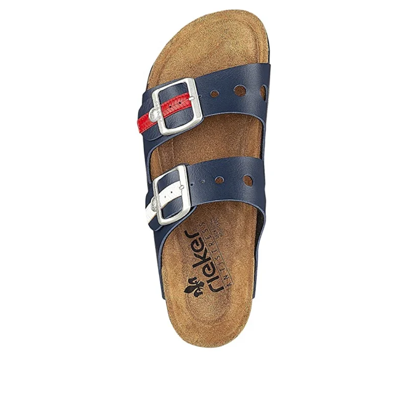 Rieker Damenmode-Sandalen – Marineblau