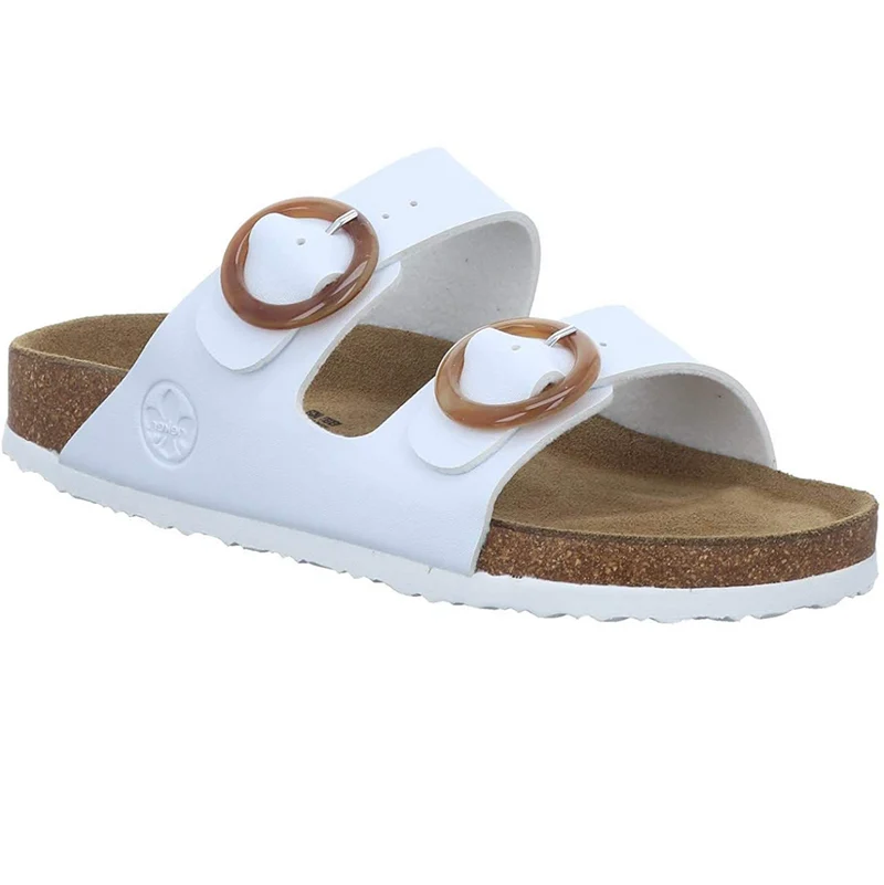 Rieker Damenmode-Sandalen – Weiß