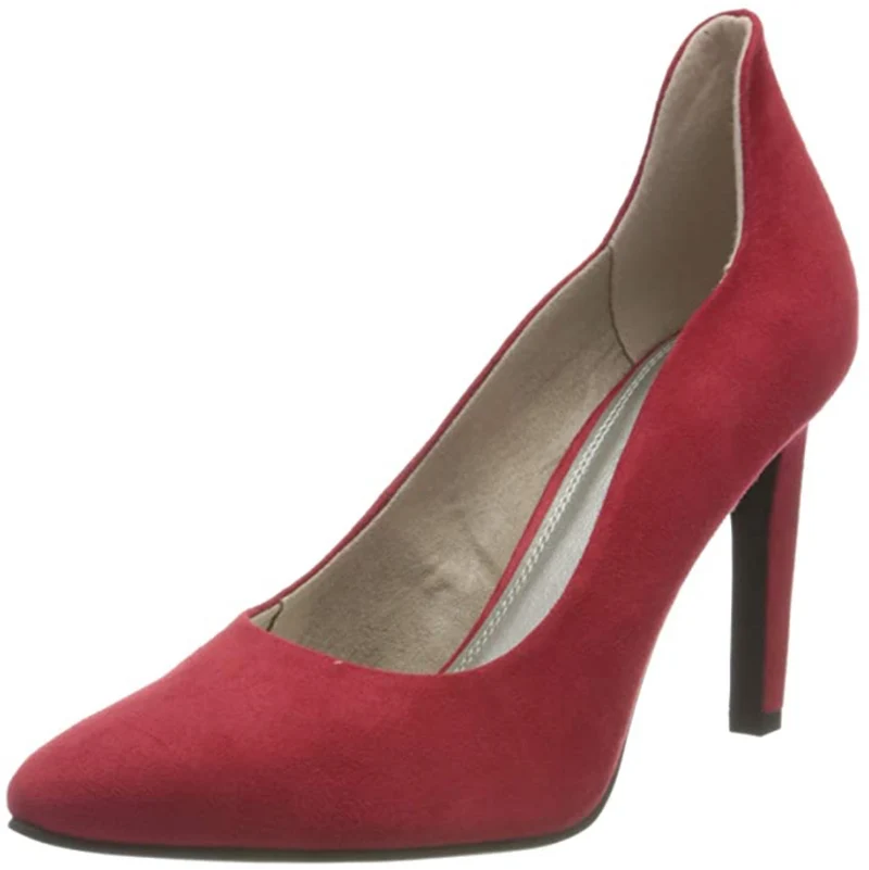 Marco Tozzi Damen-Schuh mit hohen Absätzen – Rot