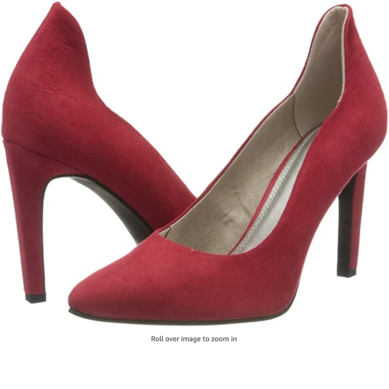 Marco Tozzi Damen-Schuh mit hohen Absätzen – Rot