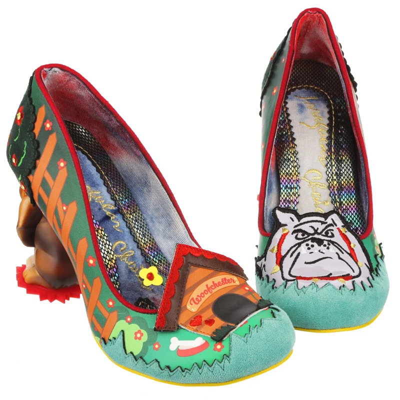 Irregular Choice Damen Top Dog High Heel - Grün Multi